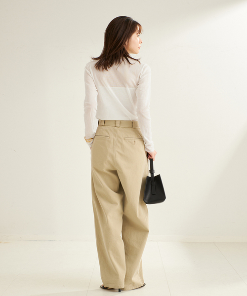plage(プラージュ)の「《追加》Mesh Sheer ロンT 6(Tシャツ/カットソー・レディース・ベージュ系その他/ホワイト・FREE)」の3枚目の写真