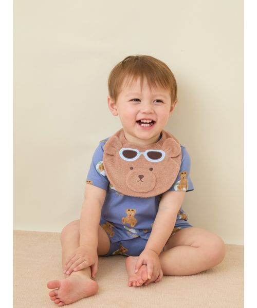 gelato pique（ジェラートピケ）の「【BABY】サマーベアスタイ（スタイ/よだれかけ・キッズ・ブラウン・F）」の8枚目の写真