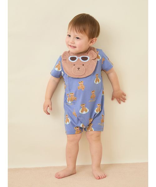 gelato pique（ジェラートピケ）の「【BABY】サマーベアスタイ（スタイ/よだれかけ・キッズ・ブラウン・F）」の10枚目の写真