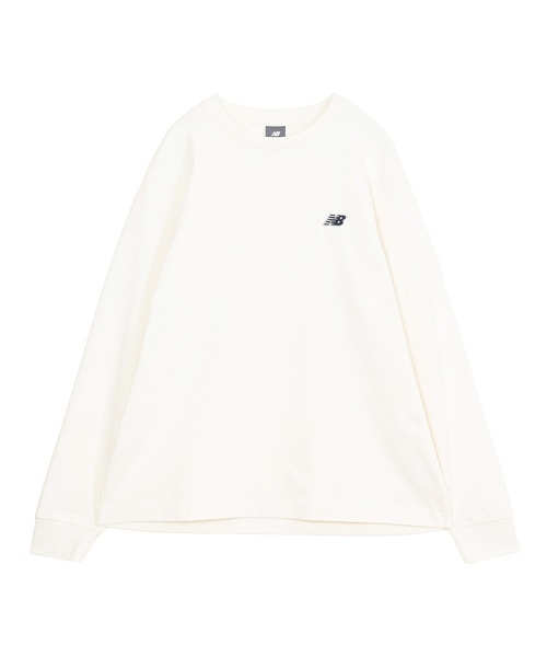 NEW BALANCE(ニューバランス)の「エンブロイダリードNBロングスリーブTシャツ(Tシャツ/カットソー・メンズ・オフホワイト/ダークブラック・SMALL/MEDIUM/LARGE/X-LARGE/XX-LARGE)」の5枚目の写真