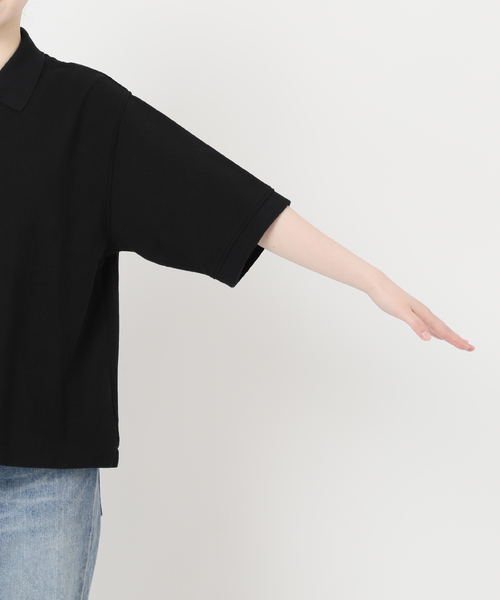 FRAMeWORK（フレームワーク）の「≪追加≫LOEFF/ロエフ 別注ポロシャツ（Tシャツ/カットソー・レディース・ネイビー/ブラック・FREE）」の11枚目の写真