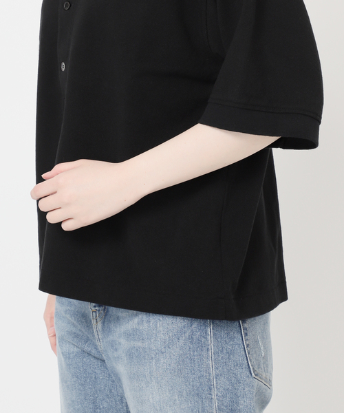 FRAMeWORK（フレームワーク）の「≪追加≫LOEFF/ロエフ 別注ポロシャツ（Tシャツ/カットソー・レディース・ネイビー/ブラック・FREE）」の12枚目の写真