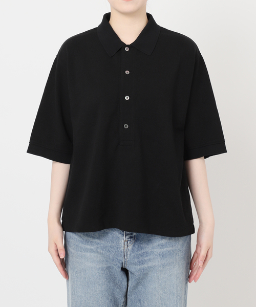 FRAMeWORK（フレームワーク）の「≪追加≫LOEFF/ロエフ 別注ポロシャツ（Tシャツ/カットソー・レディース・ネイビー/ブラック・FREE）」の16枚目の写真