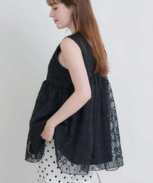 PICCIN PERLA | フラワー刺繍ブラウス(シャツ/ブラウス)