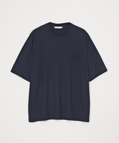 VICTIM（ヴィクティム）の「VICTIM ヴィクティム / WOOL TEE サマーウールTシャツ / VTM-26-CS-006（Tシャツ/カットソー・メンズ・オフホワイト/ブラック/ネイビー/レッド・1/2/3）」の3枚目の写真