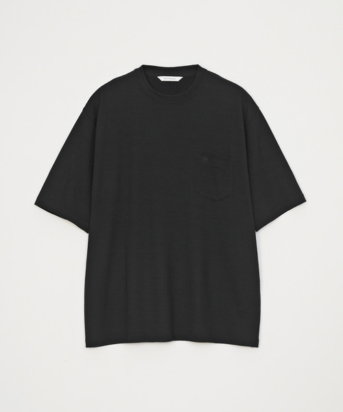 VICTIM（ヴィクティム）の「VICTIM ヴィクティム / WOOL TEE サマーウールTシャツ / VTM-26-CS-006（Tシャツ/カットソー・メンズ・オフホワイト/ブラック/ネイビー/レッド・1/2/3）」の2枚目の写真