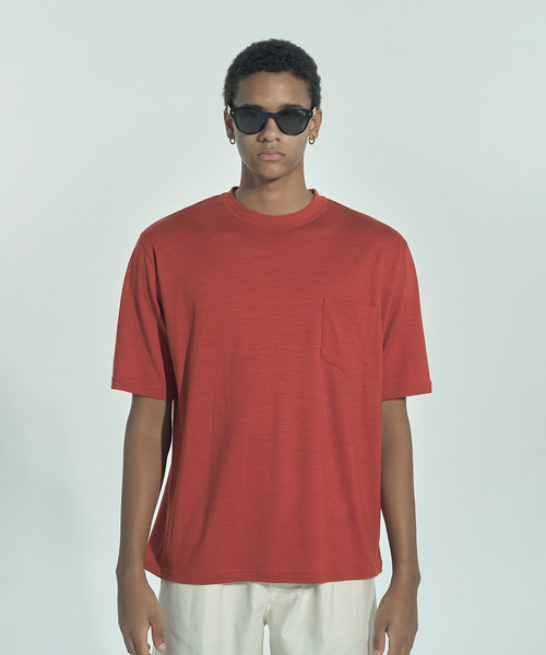 VICTIM（ヴィクティム）の「VICTIM ヴィクティム / WOOL TEE サマーウールTシャツ / VTM-26-CS-006（Tシャツ/カットソー・メンズ・オフホワイト/ブラック/ネイビー/レッド・1/2/3）」の15枚目の写真