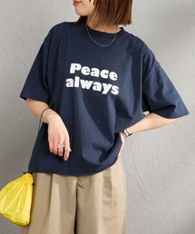 FUNG（ファング）の「[FUNG ファング] PEACE ALWAYS カットオフ プリントTシャツ（Tシャツ/カットソー）」