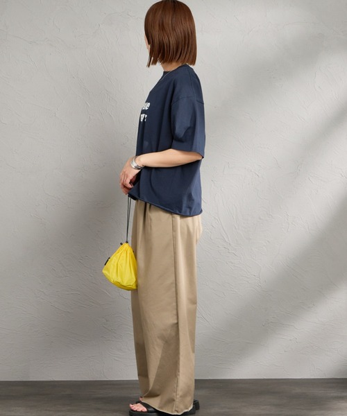 FUNG（ファング）の「[FUNG/ファング] PEACE ALWAYS カットオフ プリントTシャツ（Tシャツ/カットソー・レディース・ネイビー/ホワイト・M）」の17枚目の写真