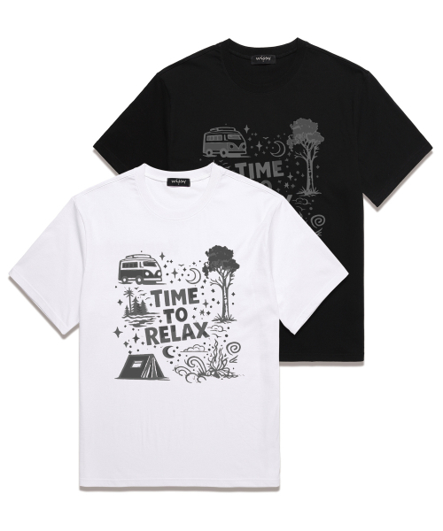 WISSY(ウィッシー)の「TIME RELAX 半袖Tシャツ (WS042) ホワイト(Tシャツ/カットソー・メンズ・その他・XX-LARGE/X-LARGE/LARGE/MEDIUM/SMALL)」の4枚目の写真