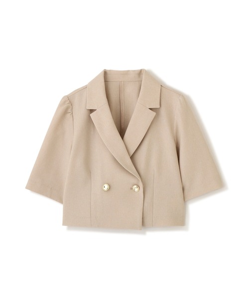 JILL by JILL STUART(ジルバイジルスチュアート)の「サマーツイル半袖ジャケット(その他アウター・レディース・グレー/ネイビー/ベージュ・FREE)」の10枚目の写真