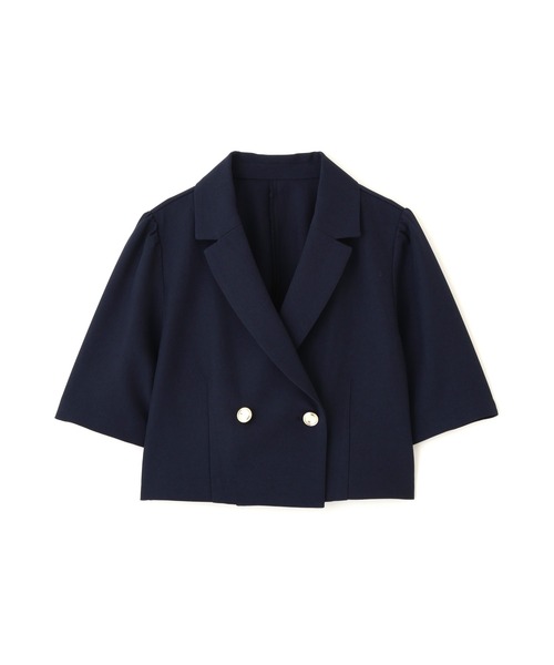 JILL by JILL STUART(ジルバイジルスチュアート)の「サマーツイル半袖ジャケット(その他アウター・レディース・グレー/ネイビー/ベージュ・FREE)」の11枚目の写真