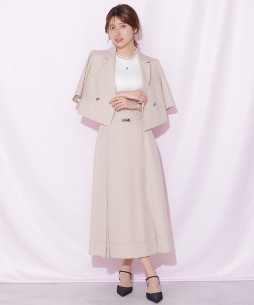 JILL by JILL STUART(ジルバイジルスチュアート)の「サマーツイル半袖ジャケット(その他アウター・レディース・グレー/ネイビー/ベージュ・FREE)」の18枚目の写真