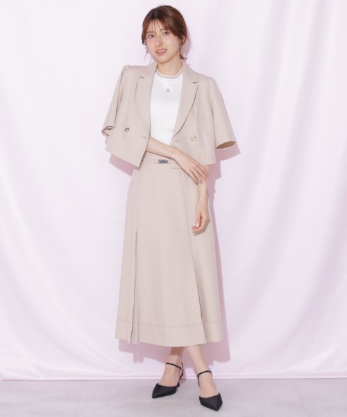 JILL by JILL STUART(ジルバイジルスチュアート)の「サマーツイル半袖ジャケット(その他アウター・レディース・グレー/ネイビー/ベージュ・FREE)」の19枚目の写真