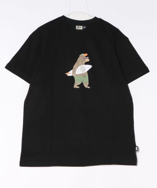 PICTURE ORGANIC CLOTHING(ピクチャーオーガニッククロージング)の「【PICTURE/ピクチャー】POWEE TEE オーガニックコットン100% Tシャツ(Tシャツ/カットソー・メンズ・ブラック/ベージュ系その他・MEDIUM/LARGE)」の3枚目の写真