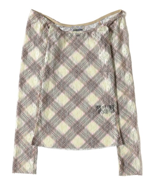 Ray BEAMS(レイビームス)の「taottao / Lace Off Shoulder Top(Tシャツ/カットソー・レディース・グレー・SMALL)」の2枚目の写真