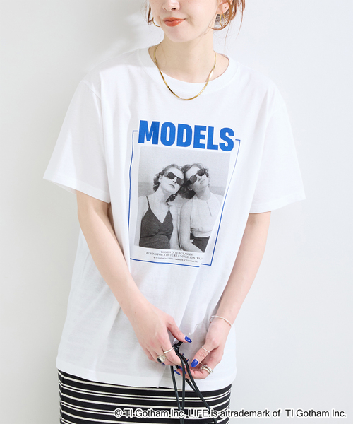 GOOD ROCK SPEED(グッドロックスピード)の「GOOD ROCK SPEED / グッドロックスピード LIFE PICTURE COLLECTION Tshirts A(Tシャツ/カットソー・レディース・ホワイト×ホワイト/ホワイト系その他/ホワイト・FREE)」の1枚目の写真