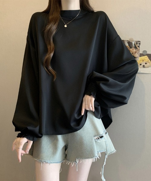 ONEP STAR(ワンピスター)の「スモッキング袖バックボタンブラウス(シャツ/ブラウス・レディース・ホワイト/ブラック/ベージュ/ブラウン・MEDIUM/LARGE/X-LARGE)」の19枚目の写真