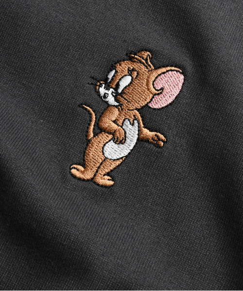 Tom＆Jerry（トムアンドジェリー）の「【neos】TOM&JERRY トTOM&JERRY トムとジェリー Tシャツ レディース メンズ 刺繍 ワッペン バックプリント ルーズシルエット 半袖 ビッグT サガラ刺繍 ユニセックス（Tシャツ/カットソー・レディース・サックスブルー/ホワイト/キナリ/スミクロ・MEDIUM/LARGE/X-LARGE）」の22枚目の写真