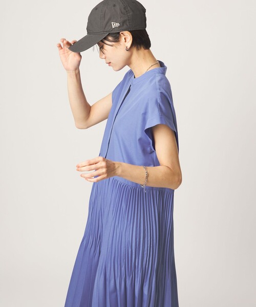 green label relaxing（グリーンレーベルリラクシング）の「【結論シリーズ】全方位映えプリーツワンピ［size SHORT/TALLあり］（ワンピース・レディース・ライトブルー/モカ/ブラック・TALL/SHORT/FREE）」の14枚目の写真