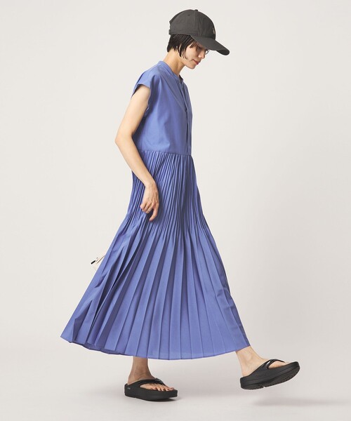 green label relaxing（グリーンレーベルリラクシング）の「［size SHORT/TALLあり］全方位映えプリーツワンピ マシンウォッシャブル 吸水速乾（ワンピース・レディース・ライトブルー/モカ/ブラック・TALL/SHORT/FREE）」の20枚目の写真
