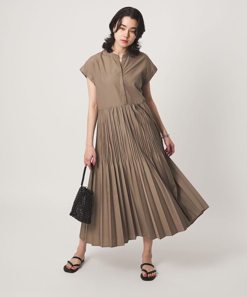 green label relaxing（グリーンレーベルリラクシング）の「［size SHORT/TALLあり］全方位映えプリーツワンピ マシンウォッシャブル 吸水速乾（ワンピース・レディース・ライトブルー/モカ/ブラック・TALL/SHORT/FREE）」の21枚目の写真