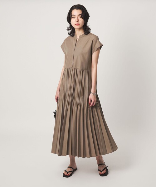 green label relaxing（グリーンレーベルリラクシング）の「［size SHORT/TALLあり］全方位映えプリーツワンピ マシンウォッシャブル 吸水速乾（ワンピース・レディース・ライトブルー/モカ/ブラック・TALL/SHORT/FREE）」の22枚目の写真