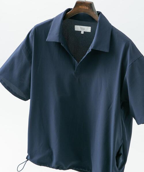 URBAN RESEARCH ROSSO MEN（アーバンリサーチロッソメン）の「『WEB限定』『XLサイズあり』『吸水速乾』Air Stretch ポロシャツ（ポロシャツ・メンズ・ブラウン/ネイビー/チャコールグレー/ブラック・X-LARGE/LARGE/MEDIUM/SMALL）」の4枚目の写真