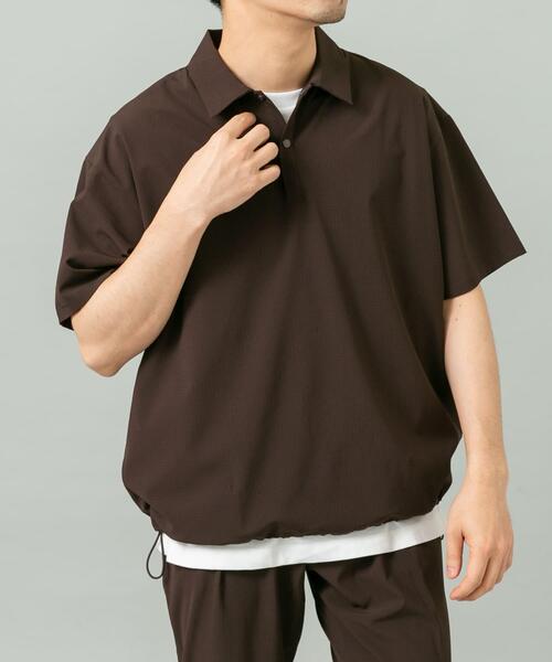 URBAN RESEARCH ROSSO MEN（アーバンリサーチロッソメン）の「『WEB限定』『XLサイズあり』『吸水速乾』Air Stretch ポロシャツ（ポロシャツ・メンズ・ブラウン/ネイビー/チャコールグレー/ブラック・X-LARGE/LARGE/MEDIUM/SMALL）」の19枚目の写真