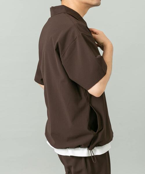 URBAN RESEARCH ROSSO MEN（アーバンリサーチロッソメン）の「『WEB限定』『XLサイズあり』『吸水速乾』Air Stretch ポロシャツ（ポロシャツ・メンズ・ブラウン/ネイビー/チャコールグレー/ブラック・X-LARGE/LARGE/MEDIUM/SMALL）」の21枚目の写真