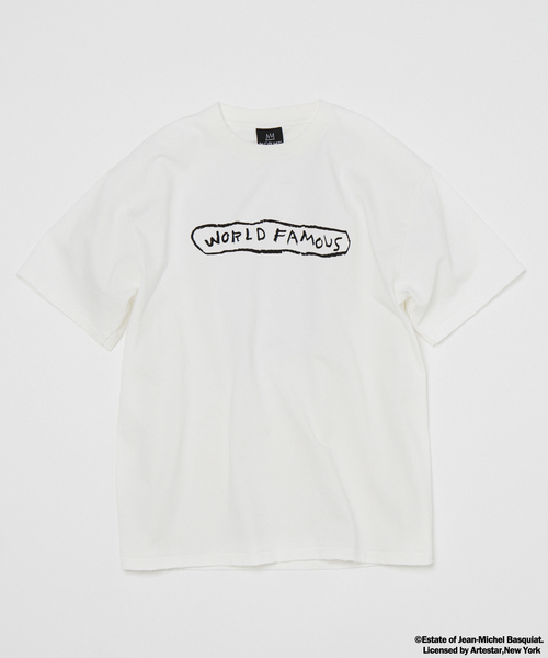 JOURNAL STANDARD(ジャーナルスタンダード)の「Jean-Michel Basquiat / ジャン=ミシェル・バスキア プリントTシャツ(Tシャツ/カットソー・メンズ・ブラウン/ホワイト/ピンク系その他/アーミー/ブラック系その他/ブラックミックス・MEDIUM/SMALL/LARGE)」の2枚目の写真