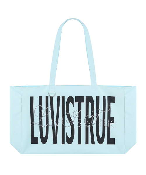 LUVISTRUE（ラヴイズトゥルー）の「SY LETTERING TOTE BAG(MINT)（トートバッグ・レディース・その他・FREE）」の2枚目の写真
