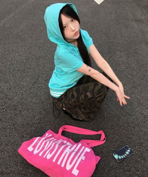 LUVISTRUE（ラヴイズトゥルー）の「SY LETTERING TOTE BAG(MINT)（トートバッグ・レディース・その他・FREE）」の12枚目の写真