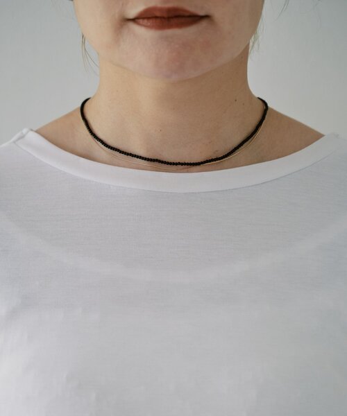 SHENERY(シーナリー)の「【LUALY】【接触冷感/吸水速乾】BACKリボンフライスTee(Tシャツ/カットソー・レディース・ブラック/オフホワイト・FREE)」の16枚目の写真