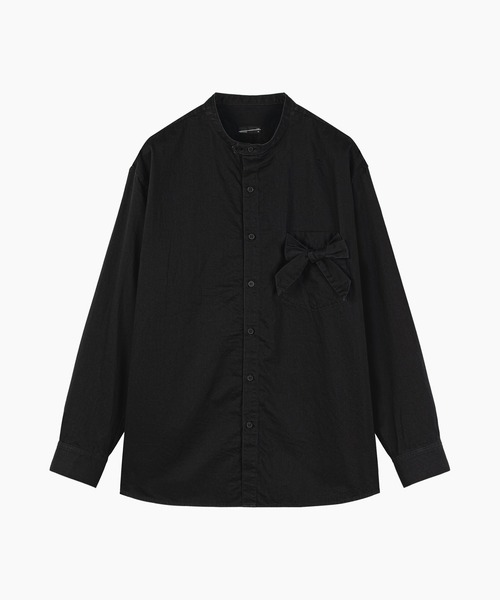 LAD MUSICIAN(ラッドミュージシャン)の「4.5oz DENIM RIBBON POCKET BIG SHIRT(シャツ/ブラウス・メンズ・ブラック・42/44)」の1枚目の写真