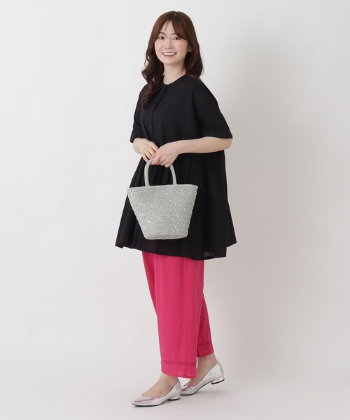 one'sterrace(ワンズテラス)の「【リンネル7月号掲載】SE 雑材 スパンコールブレードトート(トートバッグ・レディース・ベージュ系8/ライトグレー系8/グレー系4・99)」の7枚目の写真