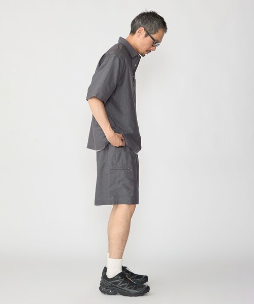 SHIPS(シップス)の「SHIPS:〈セットアップ対応〉TEXBRID(R) ユーティリティ プルオーバー シャツ(シャツ/ブラウス・メンズ・ネイビー/キャメル/チャコールグレー・LARGE/MEDIUM/SMALL)」の9枚目の写真