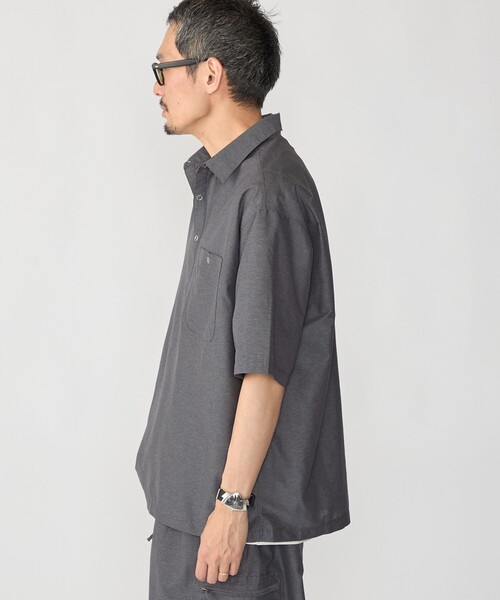 SHIPS(シップス)の「SHIPS:〈セットアップ対応〉TEXBRID(R) ユーティリティ プルオーバー シャツ(シャツ/ブラウス・メンズ・ネイビー/キャメル/チャコールグレー・LARGE/MEDIUM/SMALL)」の11枚目の写真