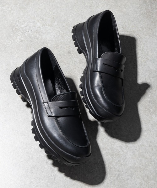 PADRONE(パドローネ)の「【PADRONE/パドローネ】別注 LOAFER Vibram / PK8840-2002-23D(ローファー・メンズ・ブラック・42/41/40)」の1枚目の写真