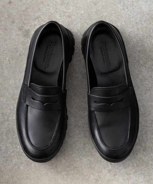 PADRONE(パドローネ)の「【PADRONE/パドローネ】別注 LOAFER Vibram / PK8840-2002-23D(ローファー・メンズ・ブラック・42/41/40)」の6枚目の写真