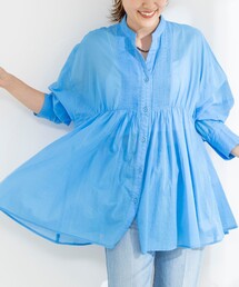 NOLLEY'S（ノーリーズ）の「【BECシリーズ】【BECシリーズ】綿ボイルピンタックオーバーシャツ（シャツ/ブラウス）」