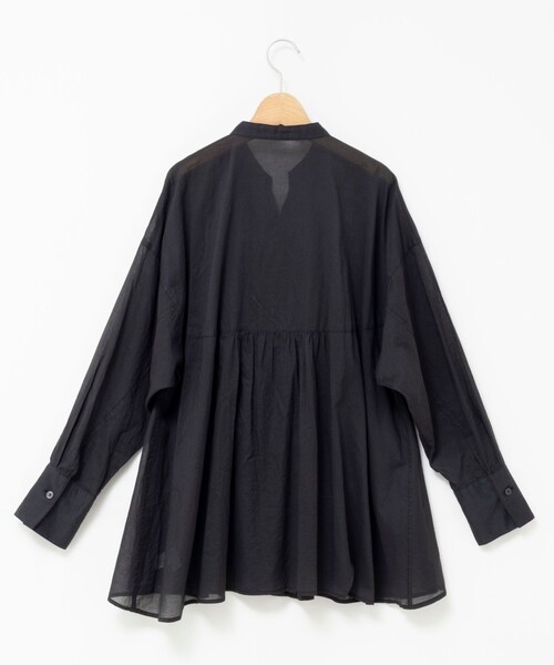 NOLLEY’S（ノーリーズ）の「【BECシリーズ】綿ボイルピンタックオーバーシャツ（シャツ/ブラウス・レディース・ブラック/ライトブルー/オフホワイト・38）」の13枚目の写真