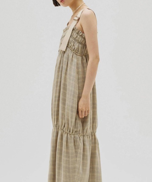 TODAYFUL(トゥデイフル)の「TODAYFUL Check Jacquard Dress(ワンピース・レディース・ダークブラウン/ベージュ・36/38)」の7枚目の写真