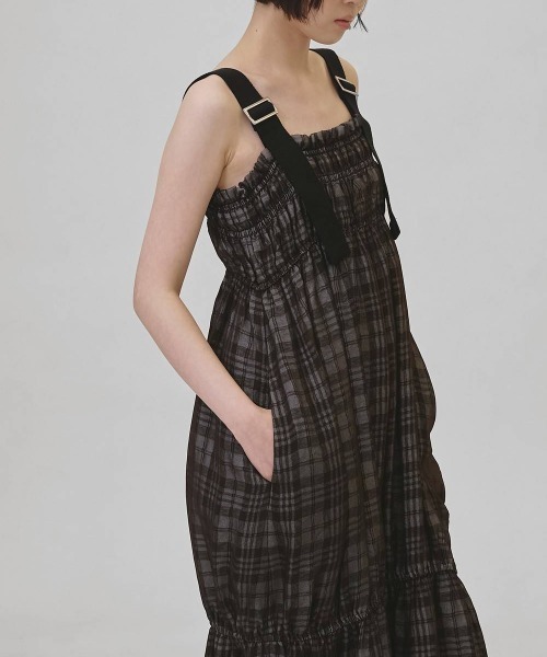 TODAYFUL(トゥデイフル)の「TODAYFUL Check Jacquard Dress(ワンピース・レディース・ダークブラウン/ベージュ・36/38)」の9枚目の写真