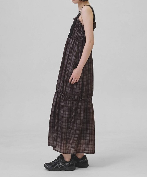 TODAYFUL(トゥデイフル)の「TODAYFUL Check Jacquard Dress(ワンピース・レディース・ダークブラウン/ベージュ・36/38)」の12枚目の写真