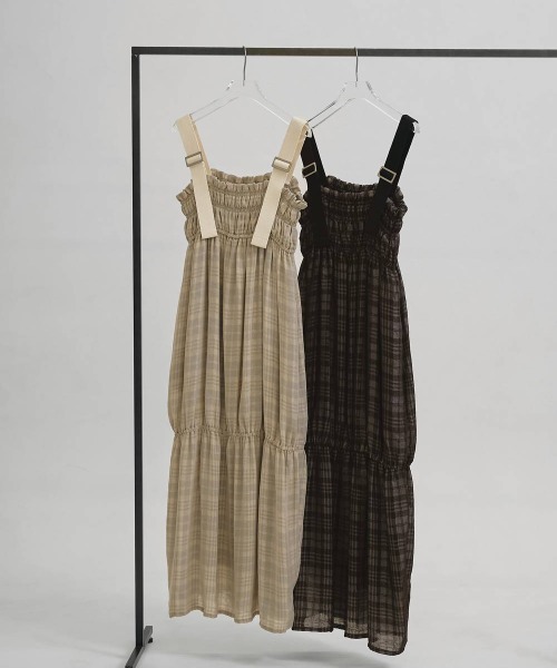 TODAYFUL(トゥデイフル)の「TODAYFUL Check Jacquard Dress(ワンピース・レディース・ダークブラウン/ベージュ・36/38)」の14枚目の写真