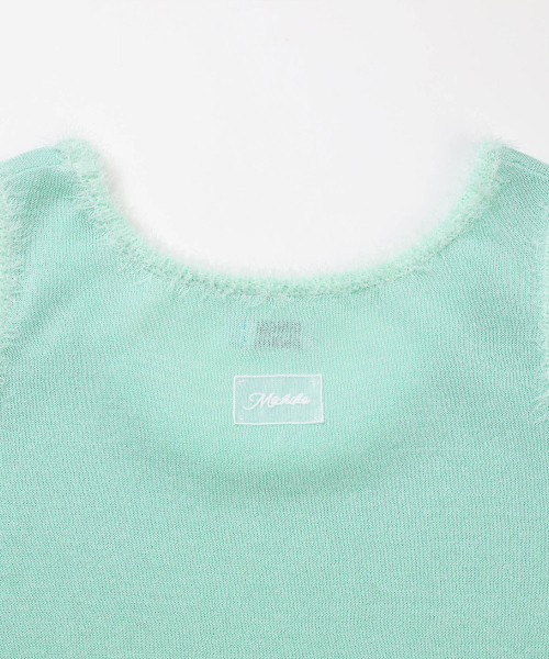 MICHIKO LONDON(ミチコ ロンドン)の「ヘアリートリムニットベストミントグリーン(ベスト・レディース・その他・SMALL/MEDIUM)」の3枚目の写真