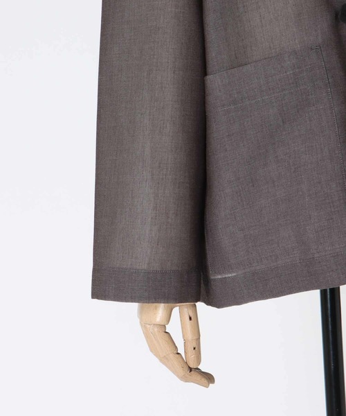 DRESSLAVE（ドレスレイブ）の「chambray light weight jacket(シャンブレーライトウエイトジャケット)（テーラードジャケット・レディース・ネイビー/ブラウン・38）」の19枚目の写真