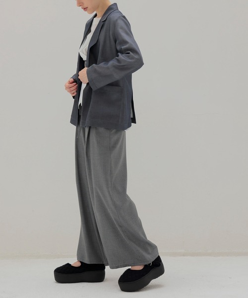 DRESSLAVE（ドレスレイブ）の「chambray light weight jacket(シャンブレーライトウエイトジャケット)（テーラードジャケット・レディース・ネイビー/ブラウン・38）」の11枚目の写真