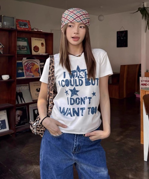 AVYL(アヴィル)の「ヴィンテージライク スターロゴコンパクトTシャツ(Tシャツ/カットソー・レディース・ホワイト/ブラック・M)」の18枚目の写真